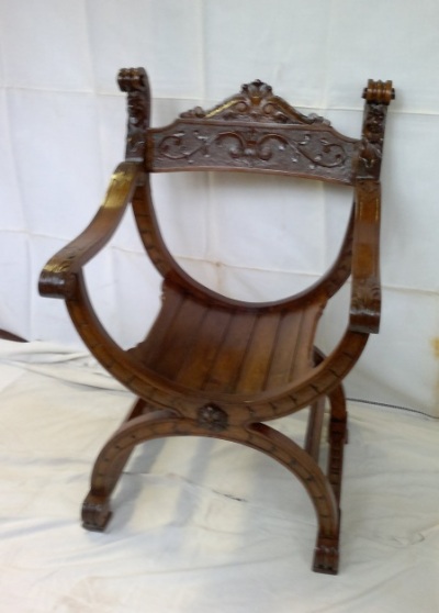 restauration meuble ancien fauteuil Dagobert